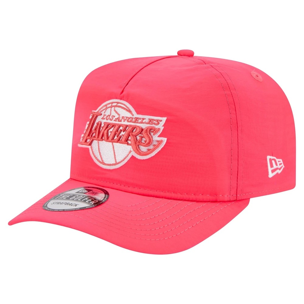 Men's-New Era Pink Los Angeles Lakers Everyday 9Tweny Adjustable Hat Cap NEW
